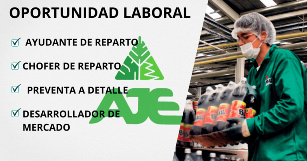 OPORTUNIDAD LABORAL GRUPO AJE